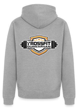 Men's Premium Crossfit Hooded Jacket - heather grey
