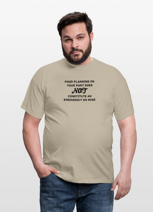 Men's Poor Planning T-Shirt - sand beige