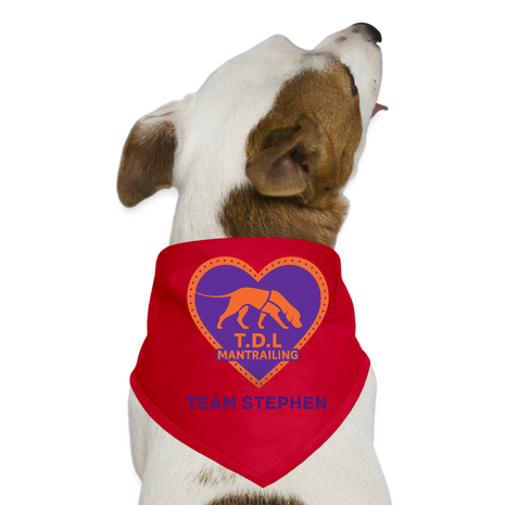 TDL Official Dog Bandana - red
