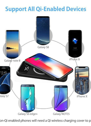 Wireless Charger Wireless Charger for all Qi Smart Devices - Red - siopashop.ie