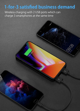 Wireless Charger Wireless Charger for all Qi Smart Devices - Red - siopashop.ie