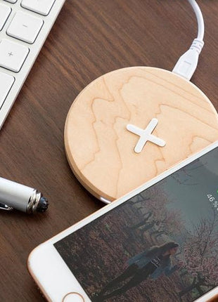 Wireless Charger Wireless Wooden Fast Charger - Various Colours - siopashop.ie