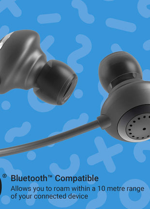 Jam Wireless Earphones JAM Contour Noise Cancelling Earbuds - Black. - siopashop.ie