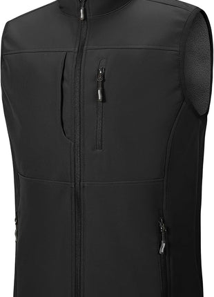 Custom Men's Fleece Lined Softshell Gilet