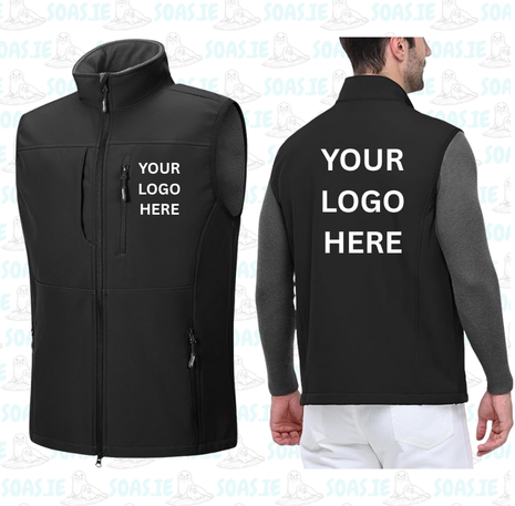 Custom Men's Fleece Lined Softshell Gilet