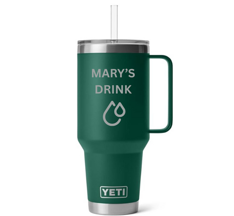 YETI Rambler 42oz Straw Mug with Customisation