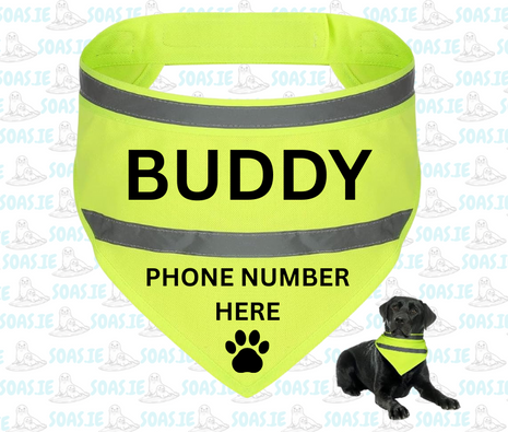Custom Reflective Pet Bandana