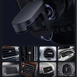 Wireless Car Charger Qi Wireless Air Vent Car Charger - siopashop.ie