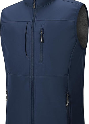Custom Men's Fleece Lined Softshell Gilet