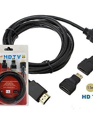 3in1 HDMI Cable 3 in 1 HDMI Cable Kit - 1.5M - siopashop.ie